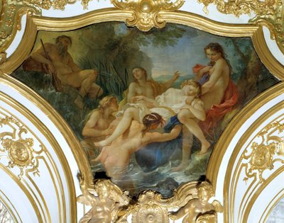 De nimfen halen het lichaam van Psyche weg door Charles Joseph Natoire
