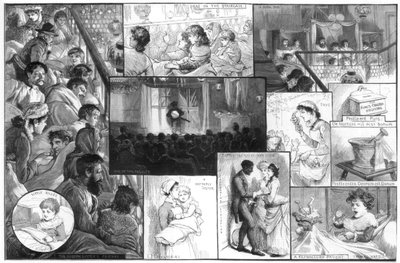 Een voorstelling in Kings College Hospital door Charles Joseph Staniland