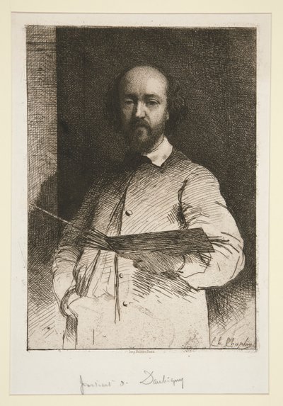 Portret van Daubigny door Charles Joshua Chaplin