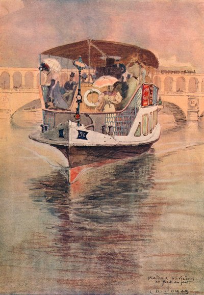 Bateau-Parisien bij de Point du Jour, 1915 door Charles Jouas