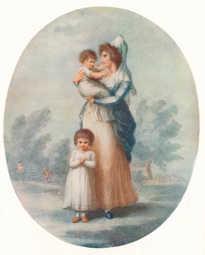 Lady Rushout en kinderen door Charles Knight