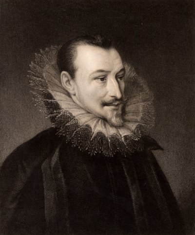 Portret van Edmund Spenser door Charles Knight