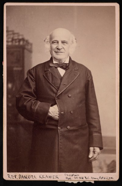 Portret van dominee Samuel Kramer 1808-1891 door Charles L Kempf