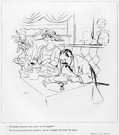 Eten, illustratie uit 