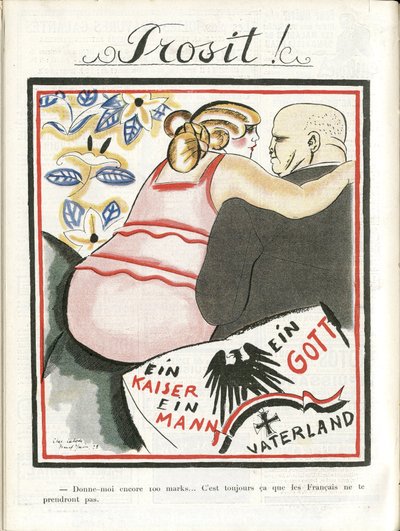 Illustratie van Chas-Laborde (1886-1941) in Le Rire door Charles Laborde