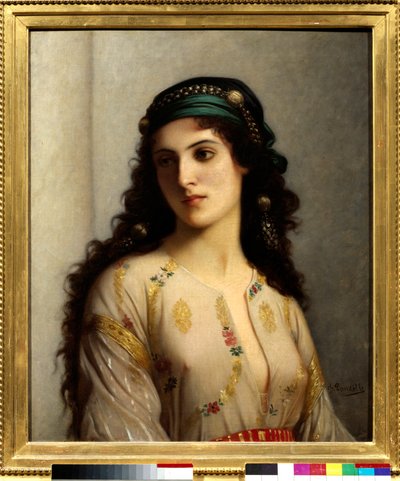 Jood uit Tanger in Marokko. Schilderij door Charles Landelle (1812-1908) door Charles Landelle