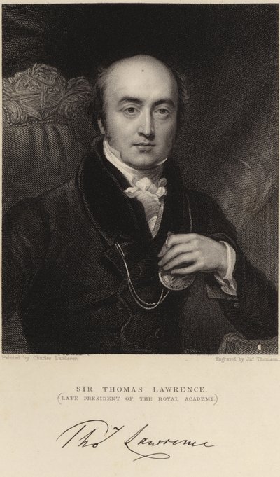 Sir Thomas Lawrence door Charles Landseer