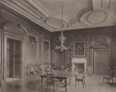 Belton House, Grantham, de Eetkamer door Charles Latham