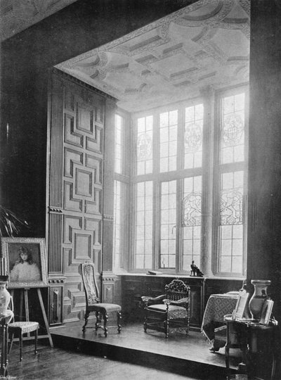 Broughton Castle: Het Salonraam door Charles Latham