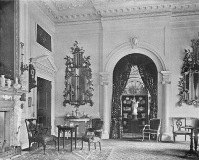 Chippendale Spiegels--Witte Tekenkamer door Charles Latham