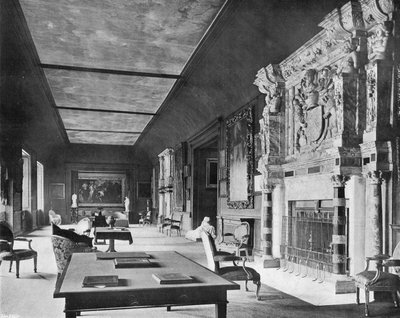 Cobham Hall: De Lange Galerij door Charles Latham