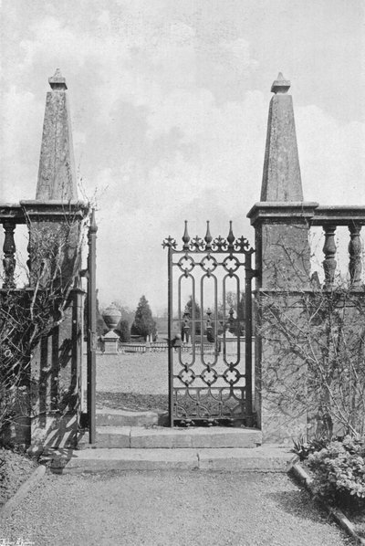 Tuingates bij Montacute door Charles Latham