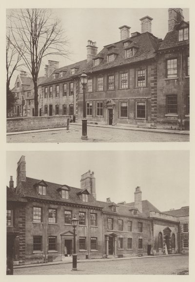 Huizen bij St Georges Kerk, Stamford door Charles Latham