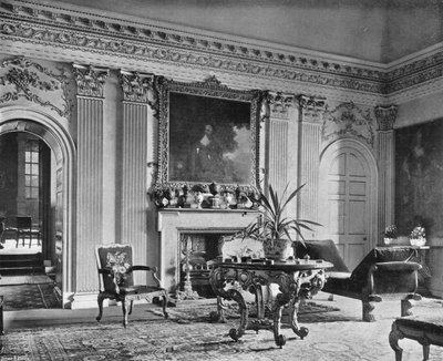 De salon van koning James door Charles Latham