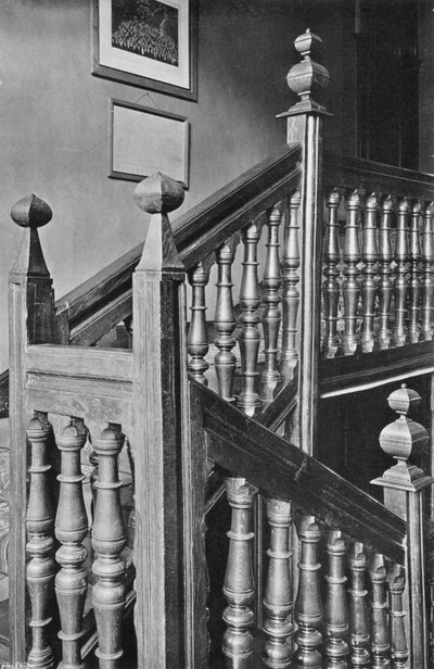 Eiken Trap in Goldsborough Hall, Yorks door Charles Latham