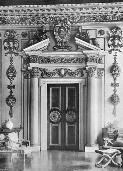 Zuiddeur in de Dubbele Kubus Kamer door Charles Latham