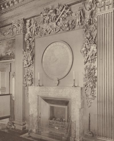 The Admiralty, Whitehall, schoorsteenmantel in de bestuurskamer door Charles Latham
