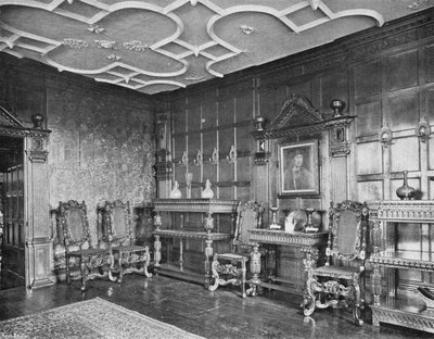 De eetkamer, zuidelijk uiteinde door Charles Latham