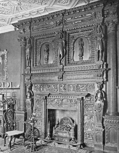 Wolfeton House: De Spaanse Schouw door Charles Latham
