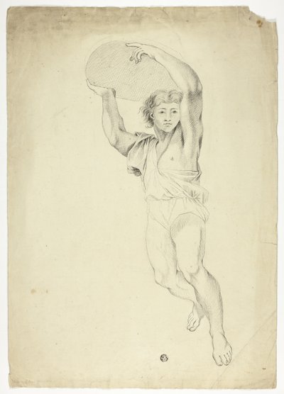 Jongen die Gewicht Draagt door Charles Le Brun