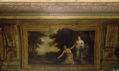 Plafond van het Hôtel La Rivière (detail van Psyche en Venus), 1653 door Charles Le Brun