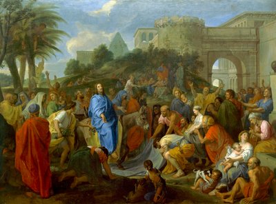 Intocht van Christus in Jeruzalem door Charles Le Brun