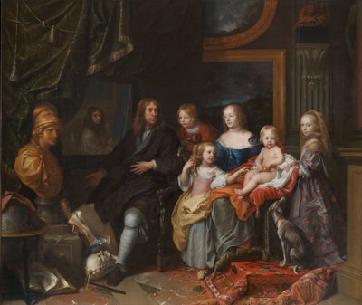 Everhard Jabach en zijn familie, ca. 1660 door Charles Le Brun