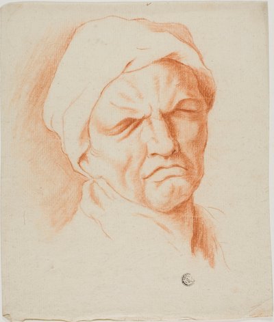 Hoofd van een Oude Man door Charles Le Brun