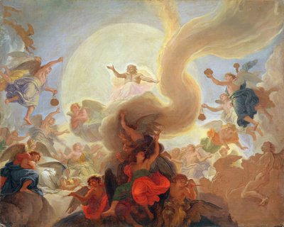 Hosanna (plafondproject voor de Kapel van Versailles) door Charles Le Brun