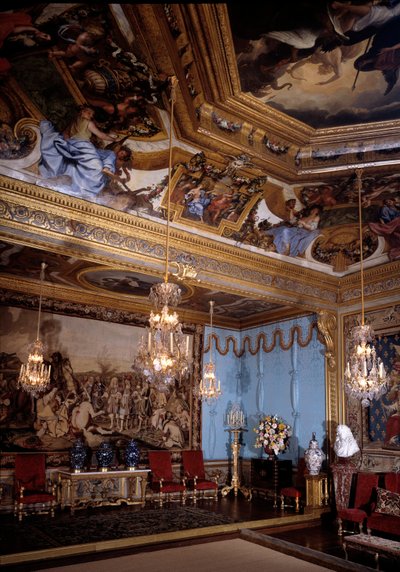 Le salon des muses, kasteel van Vaux Le Visomte door Charles Le Brun