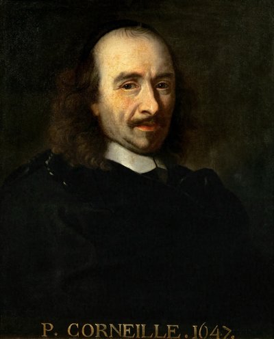 Portret van Pierre Corneille 1606-1684 door Charles Le Brun