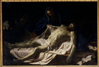 De dode Christus op de knieën van de Maagd Pieta door Charles Le Brun