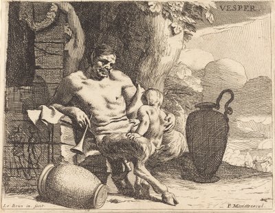 Avond door Charles Le Brun