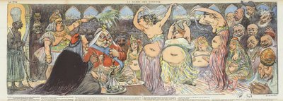 Buikdansers. Illustratie voor Le Rire door Charles Leandre