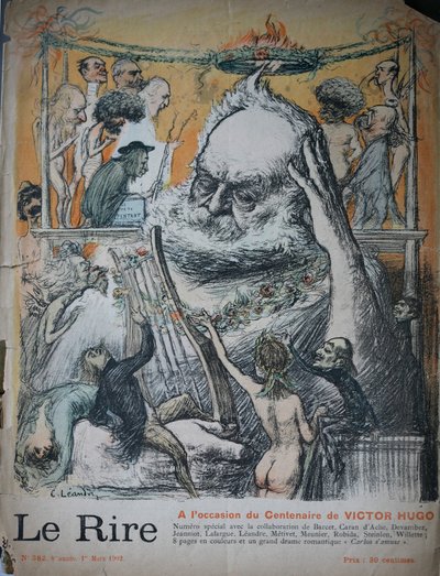 Eeuwfeest van de geboorte van Victor Hugo, illustratie voor Le Rire door Charles Leandre