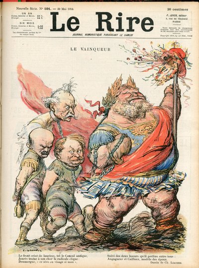 Omslag van “Le Lire”, Satirisch in kleuren door Charles Leandre