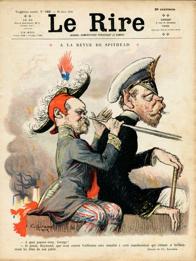 Omslag van "Le Lire", Satirisch in Kleuren door Charles Leandre