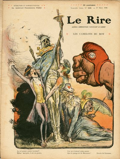 Omslag van "Het Gelach", nummer 321, Satirisch in Kleuren door Charles Leandre