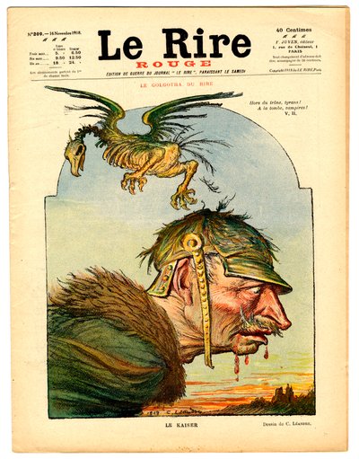 Omslag van "Het Rode Gelach", Satirisch in Kleuren door Charles Leandre