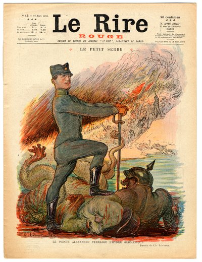 Omslag van "Het Rode Gelach", Satirisch in Kleuren door Charles Leandre