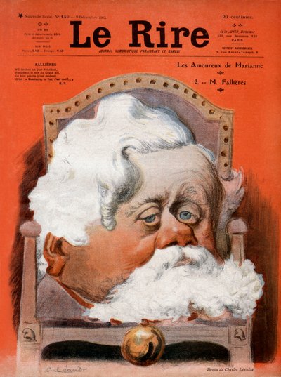 Voorpagina van het Franse satirische blad 
