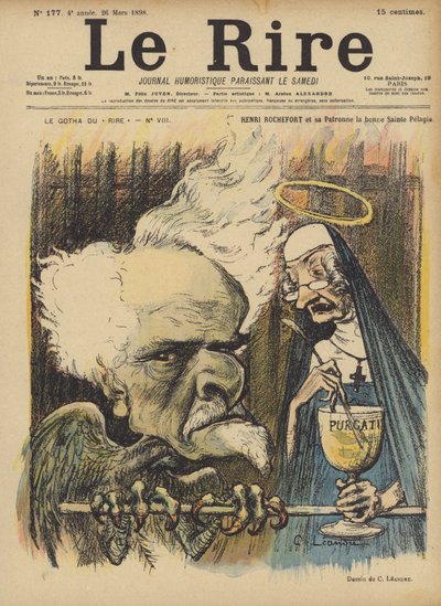 Henri Rochefort, Illustratie voor Le Rire door Charles Leandre