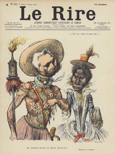 Illustratie voor Le Rire door Charles Leandre