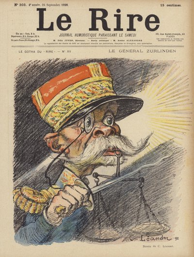 Illustratie voor Le Rire door Charles Leandre
