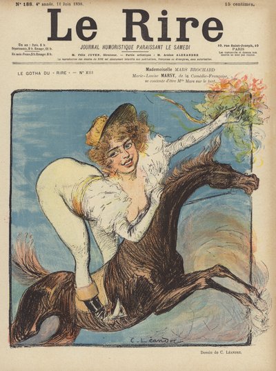 Illustratie voor Le Rire door Charles Leandre