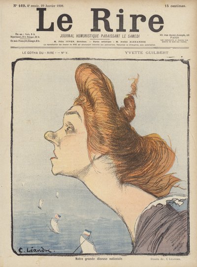 Illustratie voor Le Rire door Charles Leandre