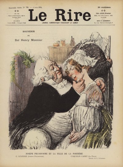 Illustratie voor Le Rire door Charles Leandre