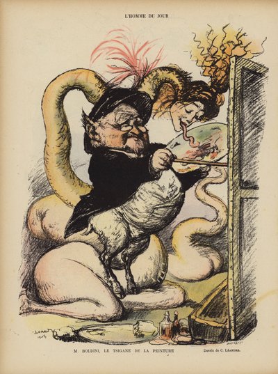 Illustratie voor Le Rire door Charles Leandre