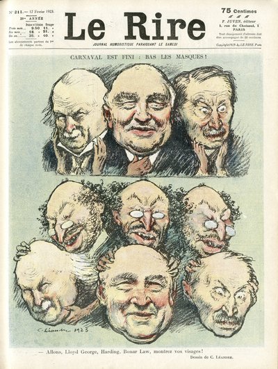 Illustratie van Charles Leandre (1862-1934) voor de omslag van Le Rire door Charles Leandre