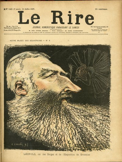 Illustratie van Charles Leandre (1862-1934) voor de Omslag van Le Rire door Charles Leandre